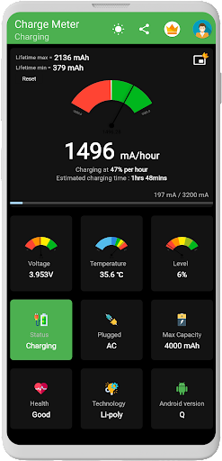 Charge Meter ekran görüntüsü