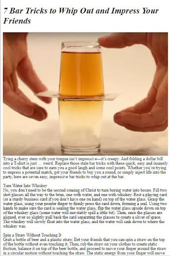 How to Perform Bar Tricks ekran görüntüsü