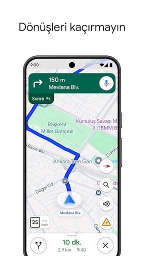 Google Haritalar ekran görüntüsü