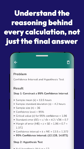 Statistics AI Problem Solver ekran görüntüsü