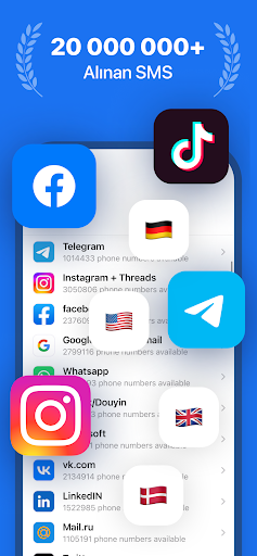SMS Virtual - SMS almak ekran görüntüsü