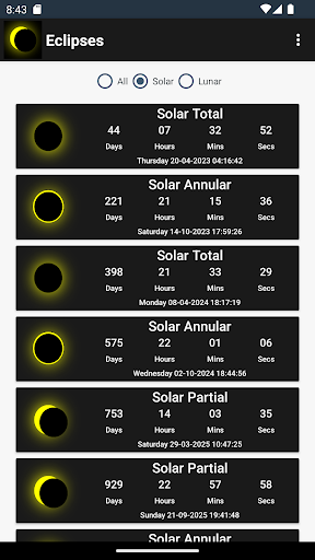 Eclipse Countdown ekran görüntüsü