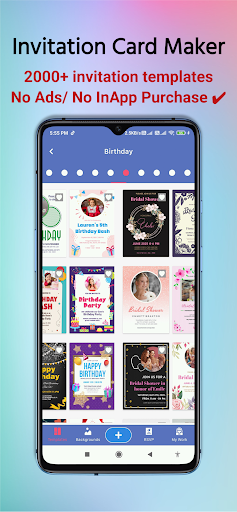 Invitation Card Maker Pro ekran görüntüsü