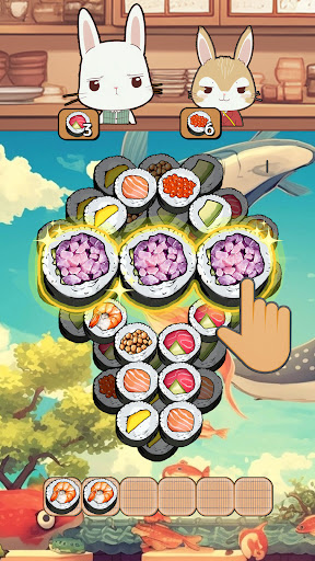 Triple Sushi Match-Tile puzzle ekran görüntüsü