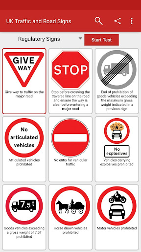 UK Traffic and Road Signs ekran görüntüsü