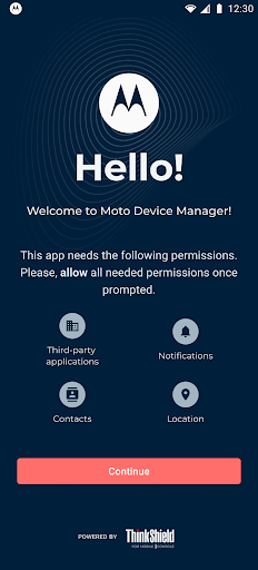 Moto Device Manager ekran görüntüsü