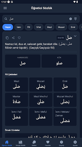 Arapça Türkçe Sözlük Gramerli ekran görüntüsü
