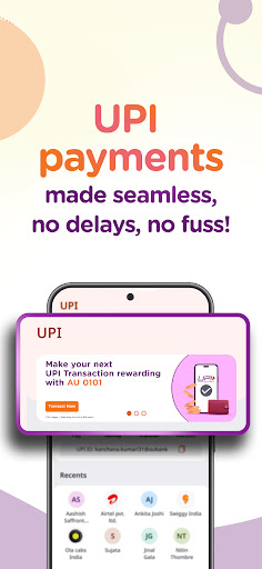 AU 0101: Mobile Banking App ekran görüntüsü