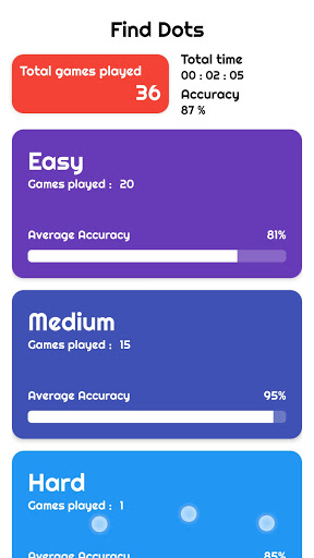 Find Dots Brain Training Game ekran görüntüsü