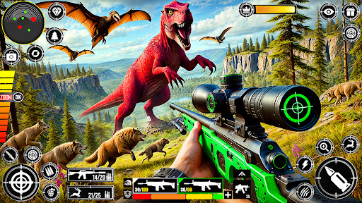 Wild Dinosaur Hunting Game ekran görüntüsü