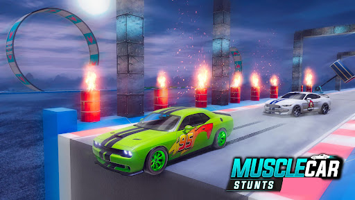 Muscle Car Stunts - Ramp Car ekran görüntüsü
