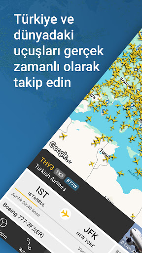 Flightradar24 Uçuş Takipçisi ekran görüntüsü
