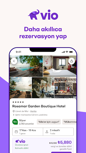 Vio: Otel ve gezi fırsatları ekran görüntüsü