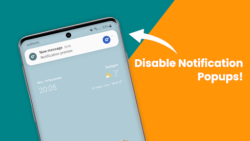 Disable Notification Popups ekran görüntüsü