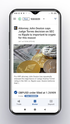 LiteFinance cTrader ekran görüntüsü