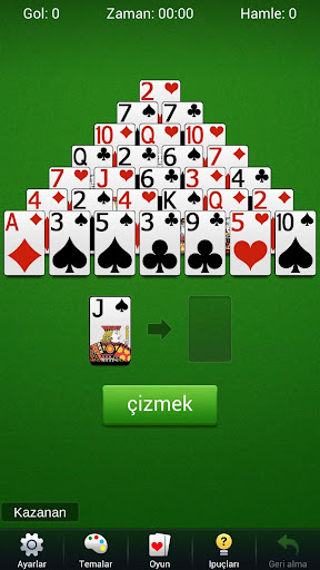 Piramit Solitaire - Kart ekran görüntüsü