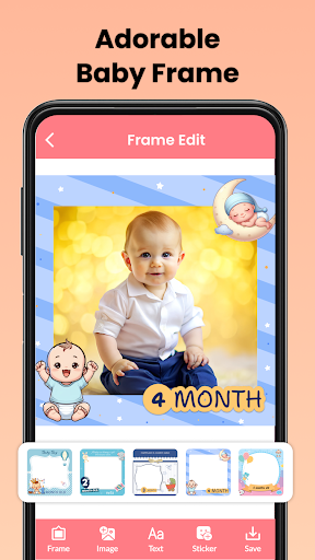 Baby Month Photo Editor Frame ekran görüntüsü