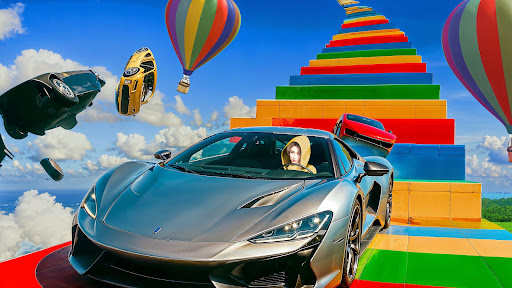 Big Ramp Jump - Super Car Race ekran görüntüsü