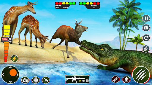 Hungry Animal Crocodile Games ekran görüntüsü