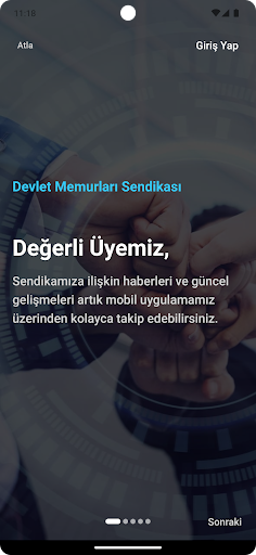 Devlet Memurları Sendikası ekran görüntüsü