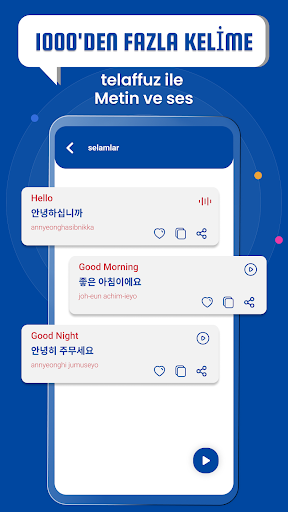 Korece çevrimdışı öğrenin ekran görüntüsü