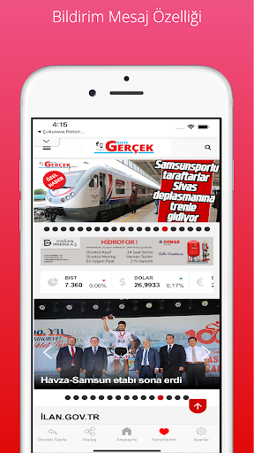 Gazete Gerçek ekran görüntüsü