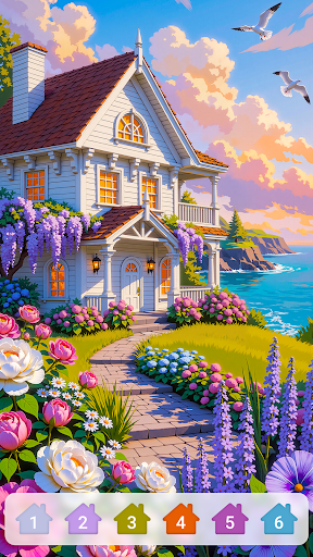 Cabin & House Paint by Numbers ekran görüntüsü