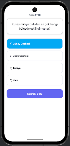 KPSS Tarih Soru Bankası ekran görüntüsü