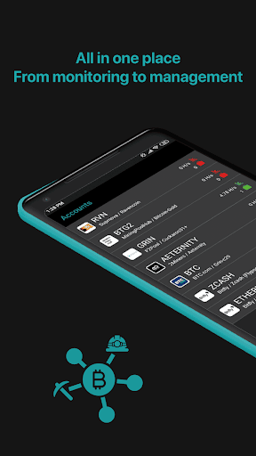 Mining pool monitor: Miner Box ekran görüntüsü