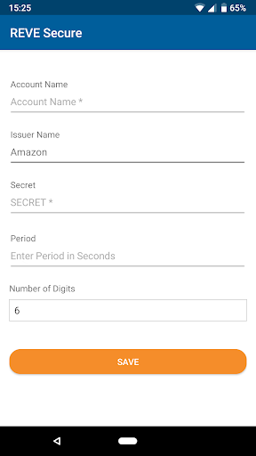 REVE Secure 2FA ekran görüntüsü