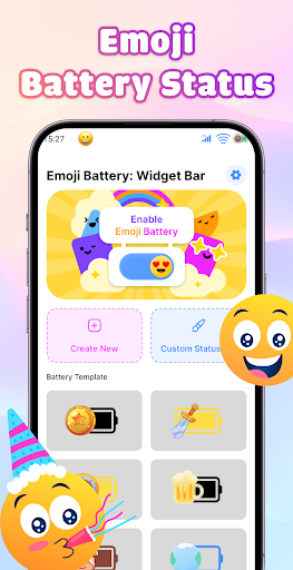 Emoji Battery: Widget Bar ekran görüntüsü
