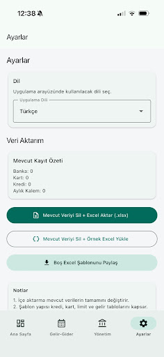 Financia ekran görüntüsü