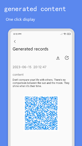 QR code production ekran görüntüsü
