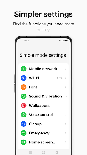 Simple mode ekran görüntüsü