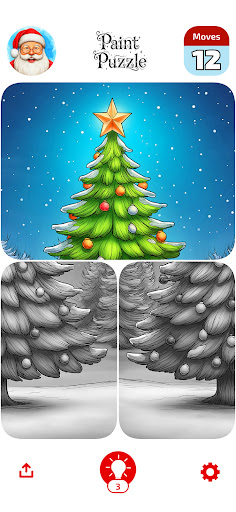 Christmas Paint Puzzle ekran görüntüsü