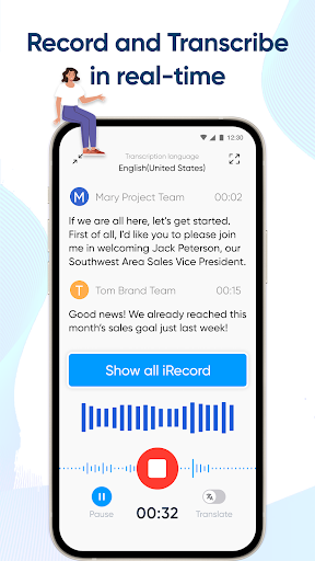 iRecord: Transcribe Voice Note ekran görüntüsü