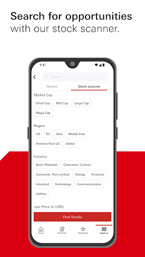 HSBC WorldTrader ekran görüntüsü