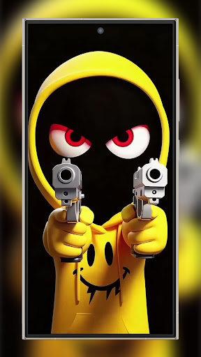 Silly Smile Gun Live Wallpaper ekran görüntüsü