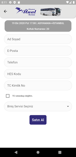 Adıyaman Ünal Turizm ekran görüntüsü