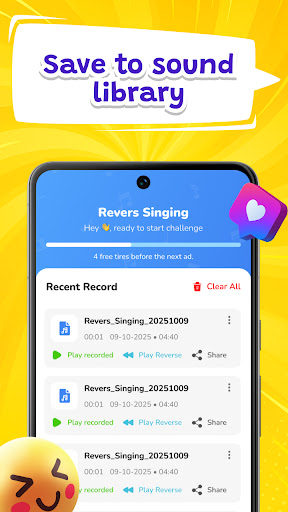 Reverse Audio: Sing Challenge ekran görüntüsü