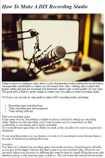 How to Make a Recording Studio ekran görüntüsü