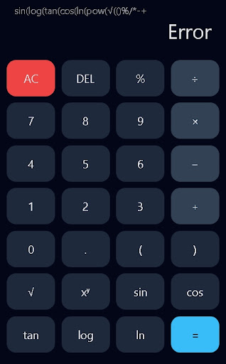 Calculator ekran görüntüsü