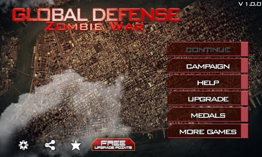 Global Defense: Zombie War ekran görüntüsü