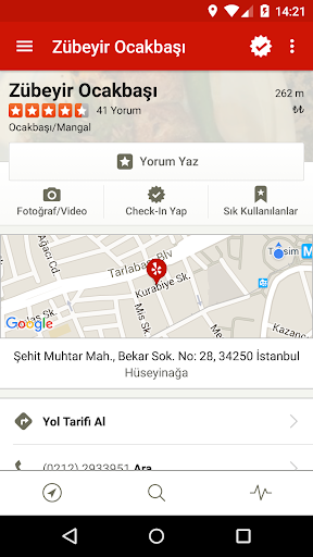 Yelp ekran görüntüsü