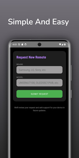 Remote for Barton tv ekran görüntüsü