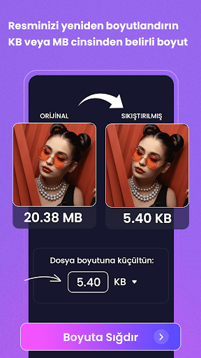 Fotoğraf Boyutlandırma ekran görüntüsü