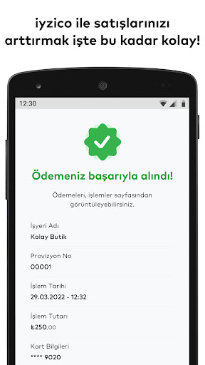 iyzico Cep POS ekran görüntüsü