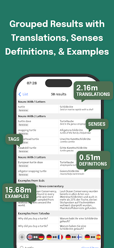 Offline German Dictionary ekran görüntüsü