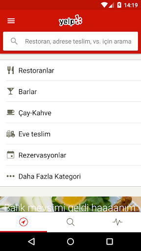 Yelp ekran görüntüsü