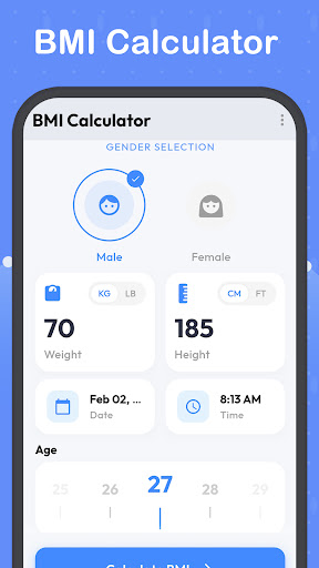 BMI Calculator-Weight record ekran görüntüsü